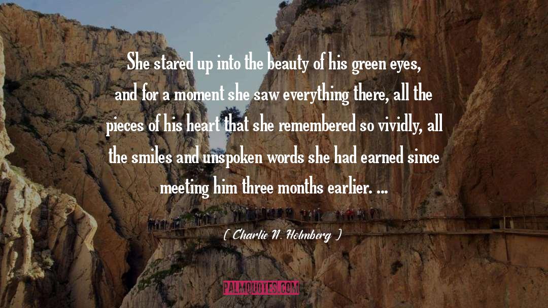 Green Face quotes by Charlie N. Holmberg