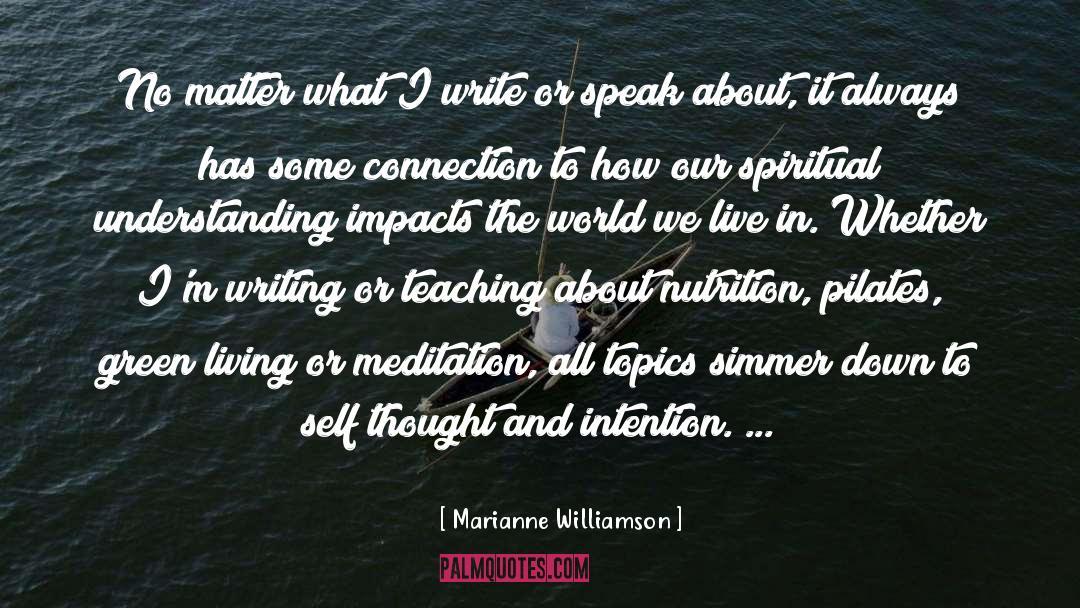 Green Living quotes by Marianne Williamson