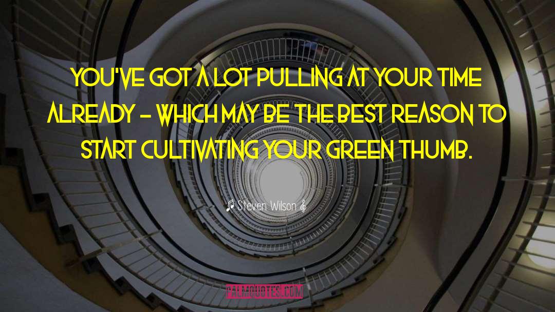 Green Thumb quotes by Steven Wilson
