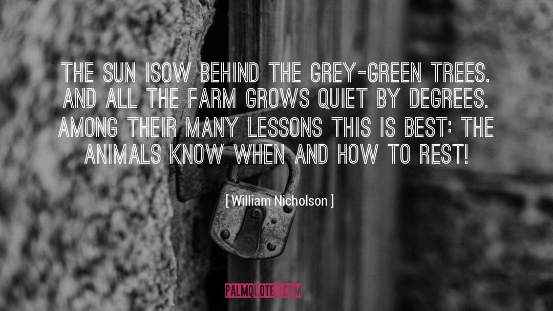 Green Trees quotes by William Nicholson