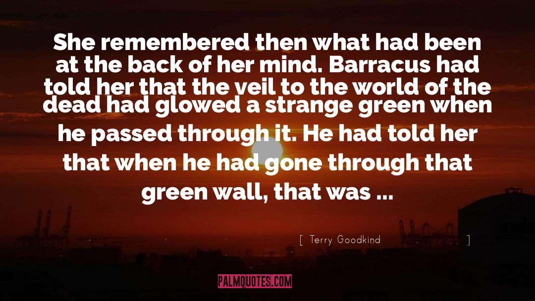 Green Wall quotes by Terry Goodkind