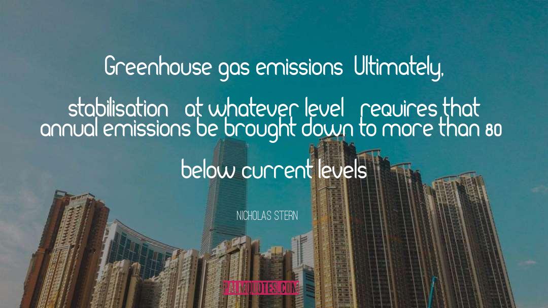 Greenhouse Gas Emissions quotes by Nicholas Stern
