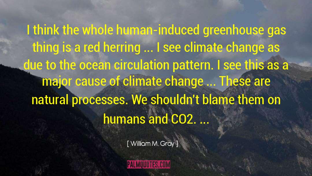 Greenhouse Gas Emissions quotes by William M. Gray
