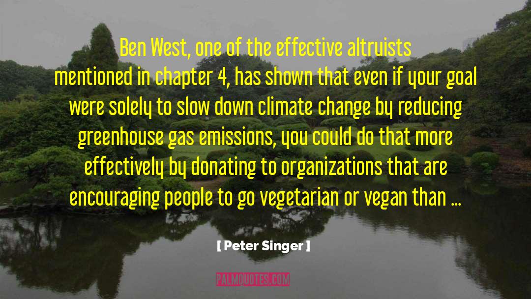 Greenhouse quotes by Peter Singer