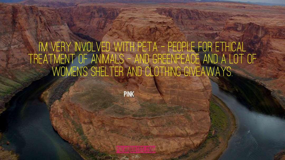 Greenpeace quotes by Pink