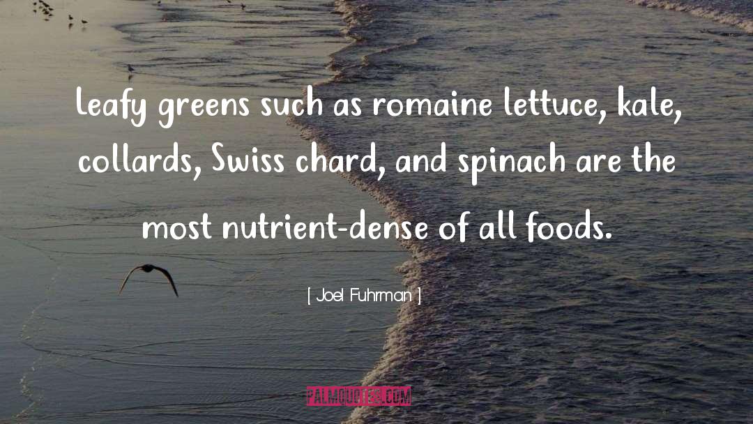 Greens quotes by Joel Fuhrman