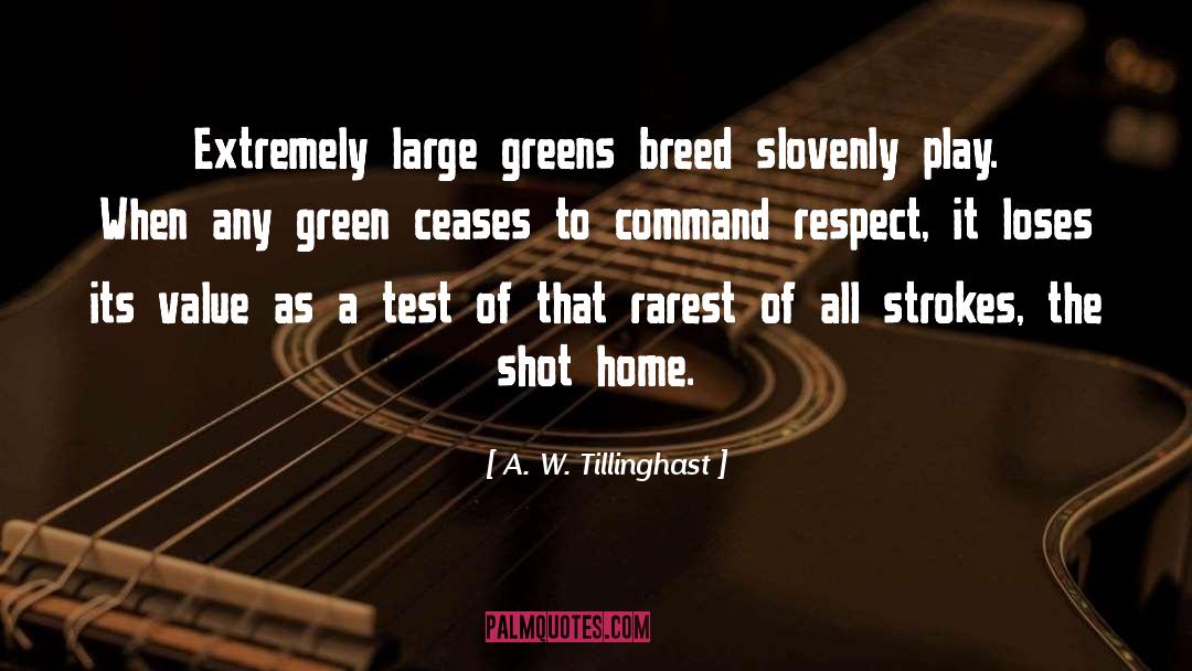 Greens quotes by A. W. Tillinghast