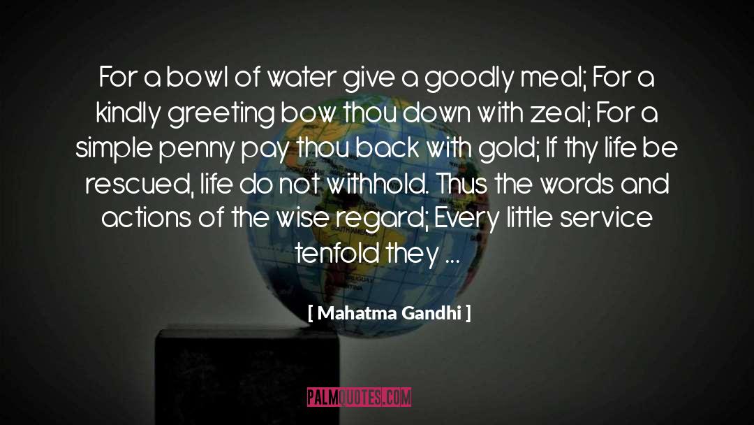 Greeting quotes by Mahatma Gandhi