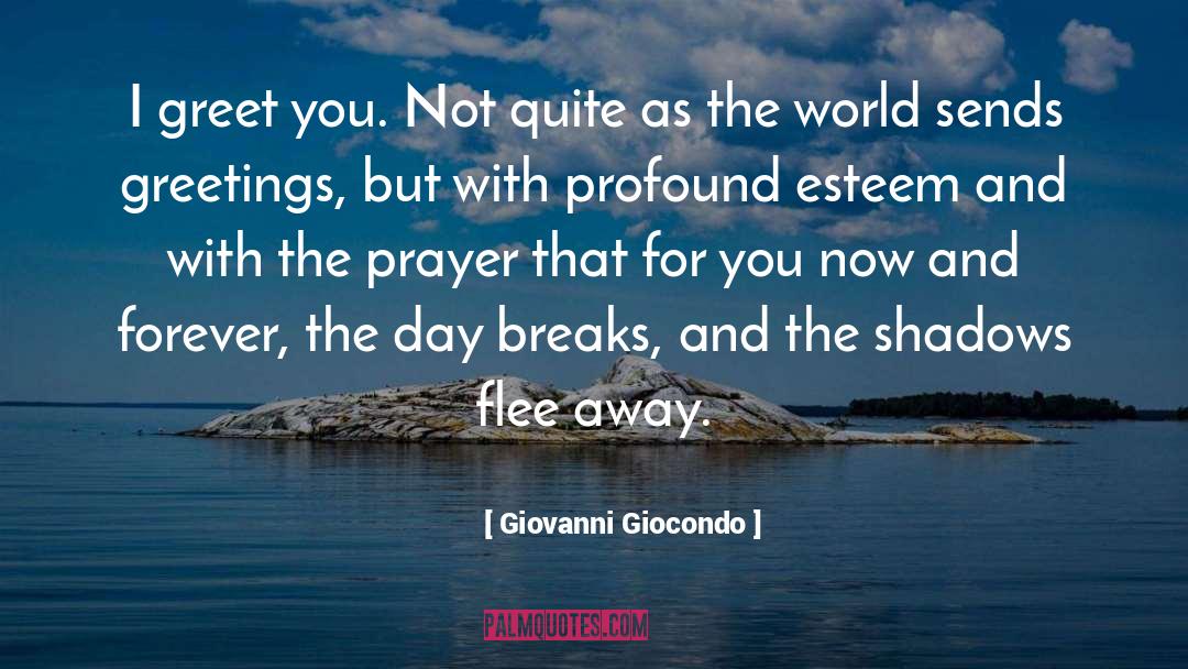 Greetings quotes by Giovanni Giocondo