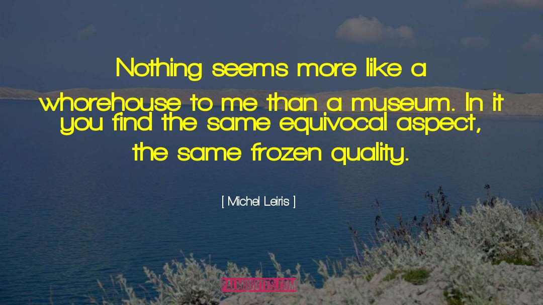 Greisinger Museum quotes by Michel Leiris