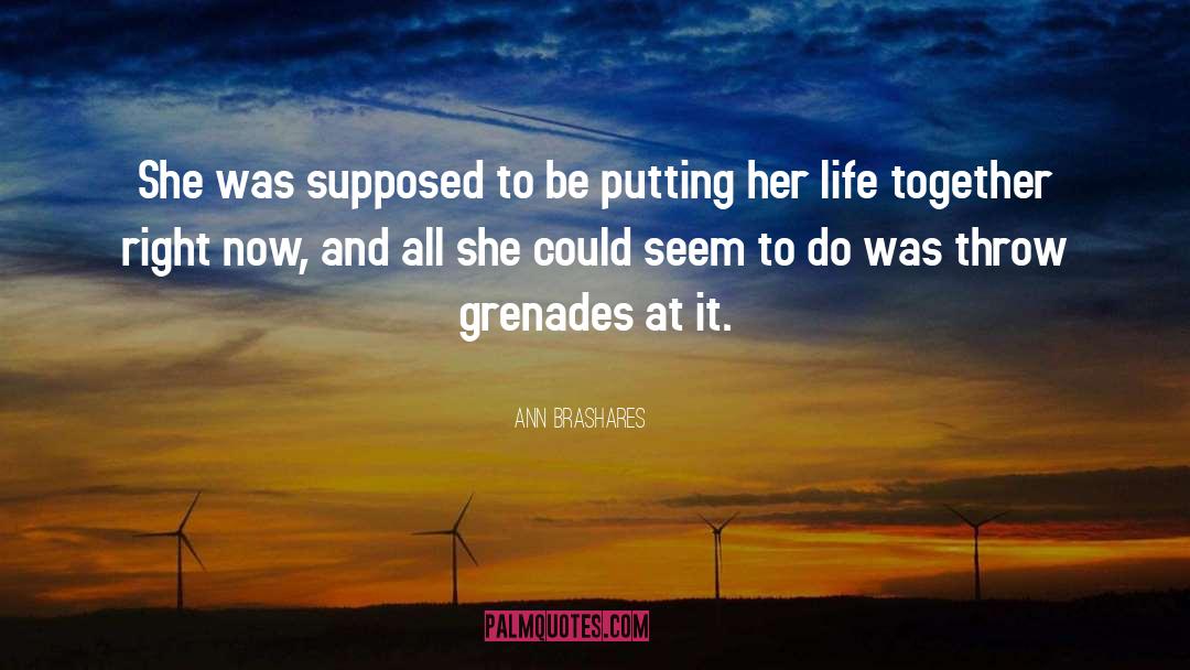 Grenade quotes by Ann Brashares