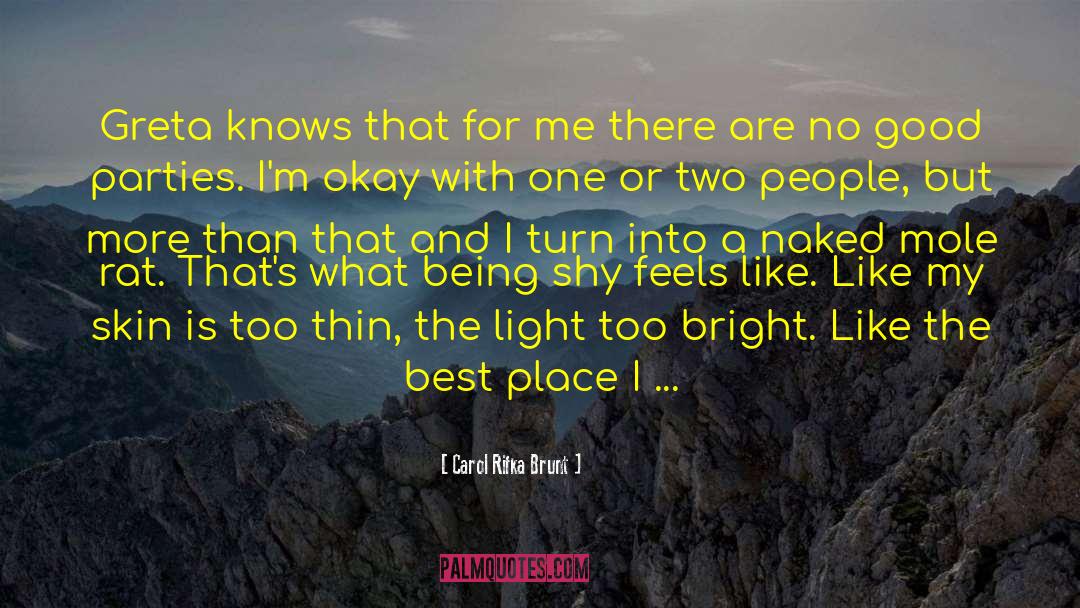 Greta Thunberg quotes by Carol Rifka Brunt