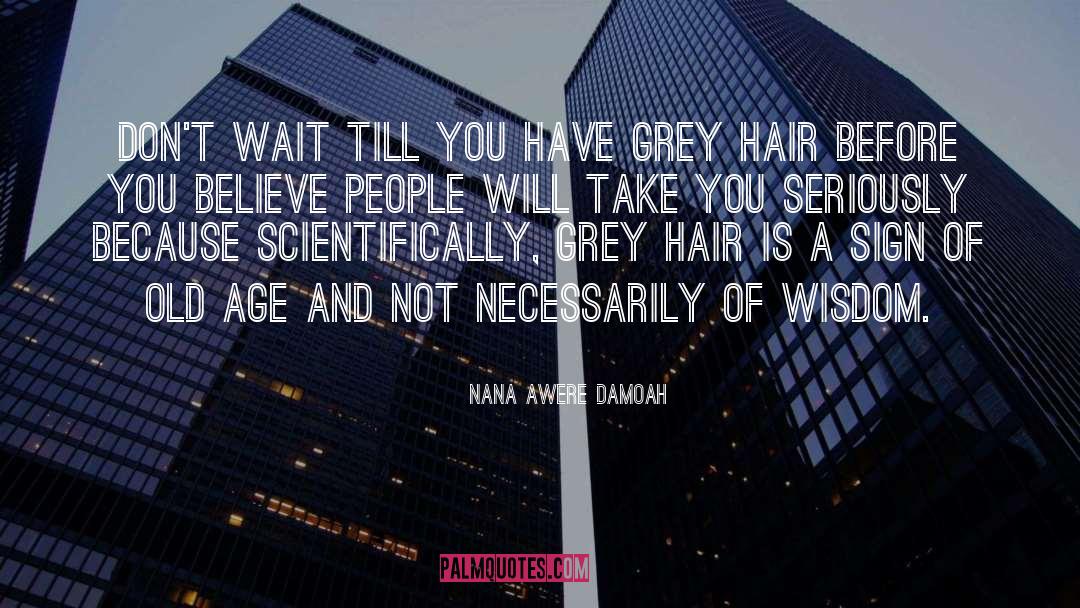 Grey Hair quotes by Nana Awere Damoah