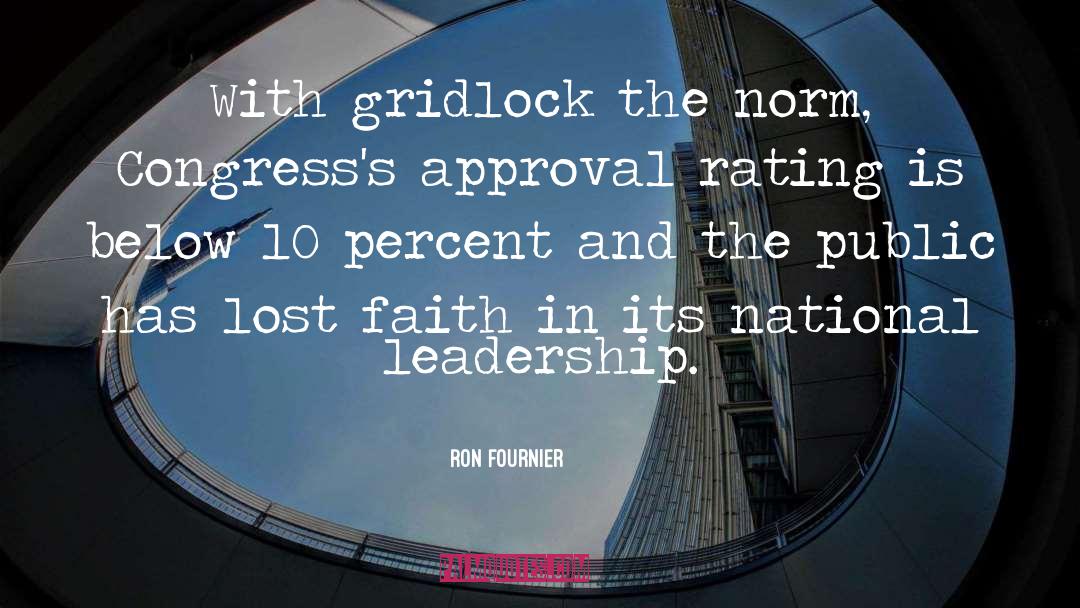 Gridlock quotes by Ron Fournier