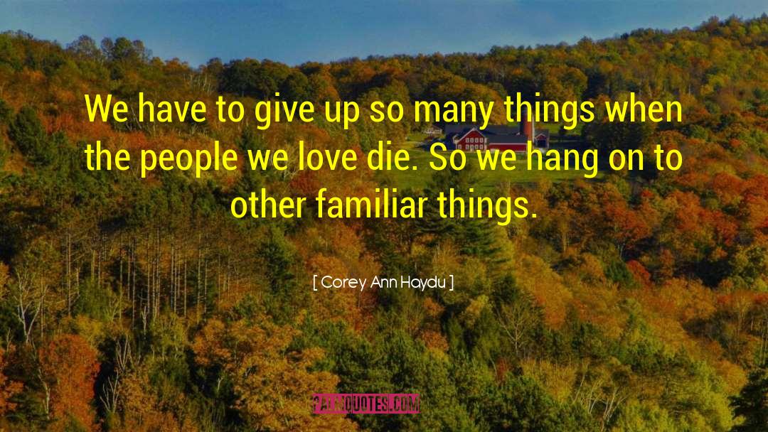 Grief Comfort quotes by Corey Ann Haydu