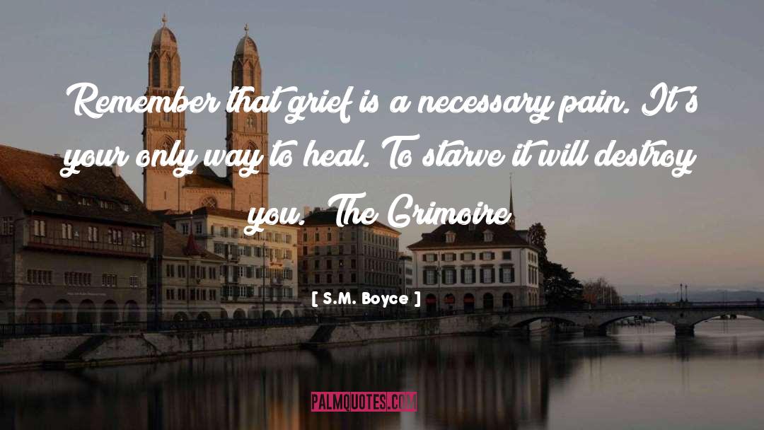 Grief Healing quotes by S.M. Boyce