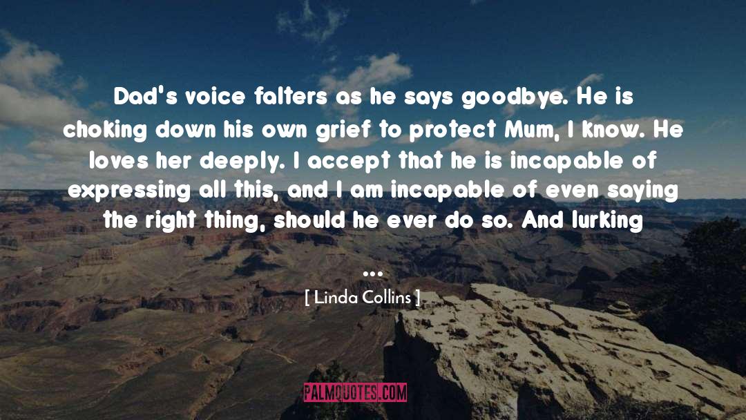 Grief quotes by Linda Collins