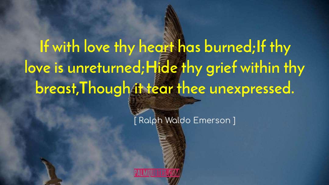 Grief Relief quotes by Ralph Waldo Emerson