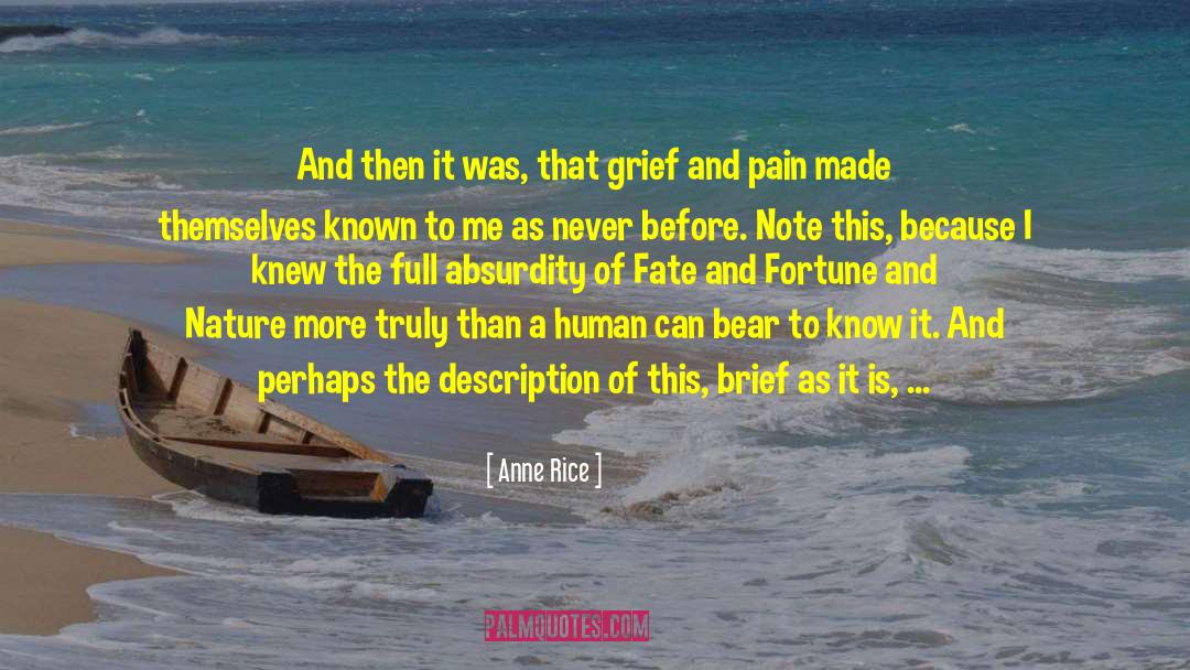 Grief Support quotes by Anne Rice