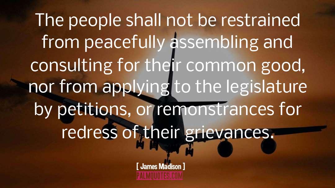 Grievance quotes by James Madison