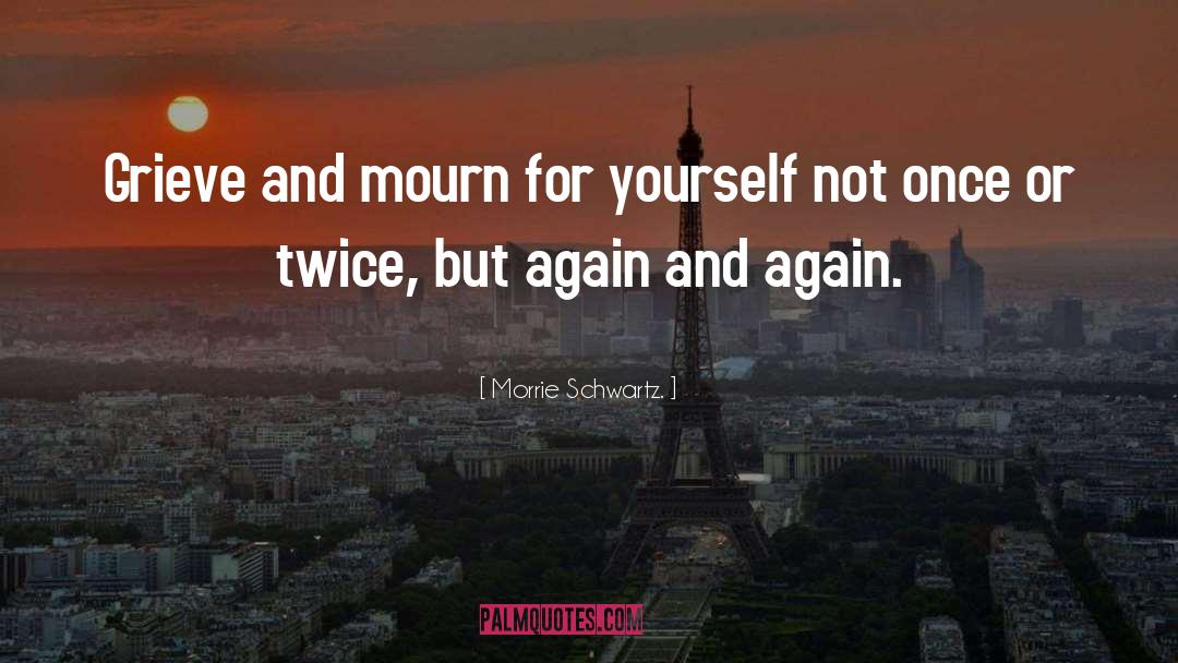 Grieve quotes by Morrie Schwartz.