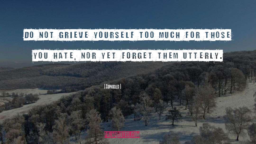 Grieve quotes by Sophocles
