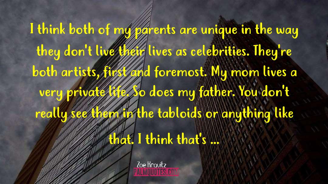 Grieving Parents quotes by Zoe Kravitz