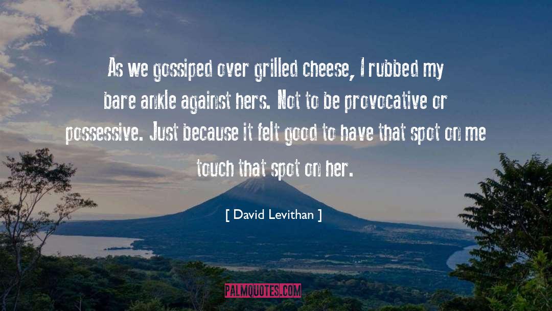 Grilled Cheese Sandwich quotes by David Levithan