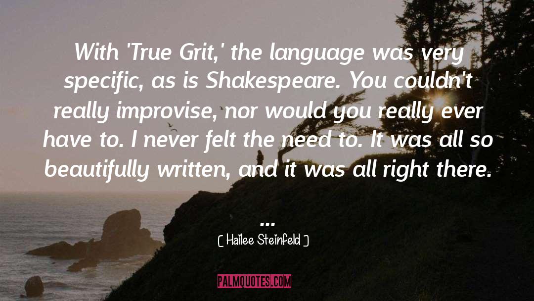 Grit quotes by Hailee Steinfeld