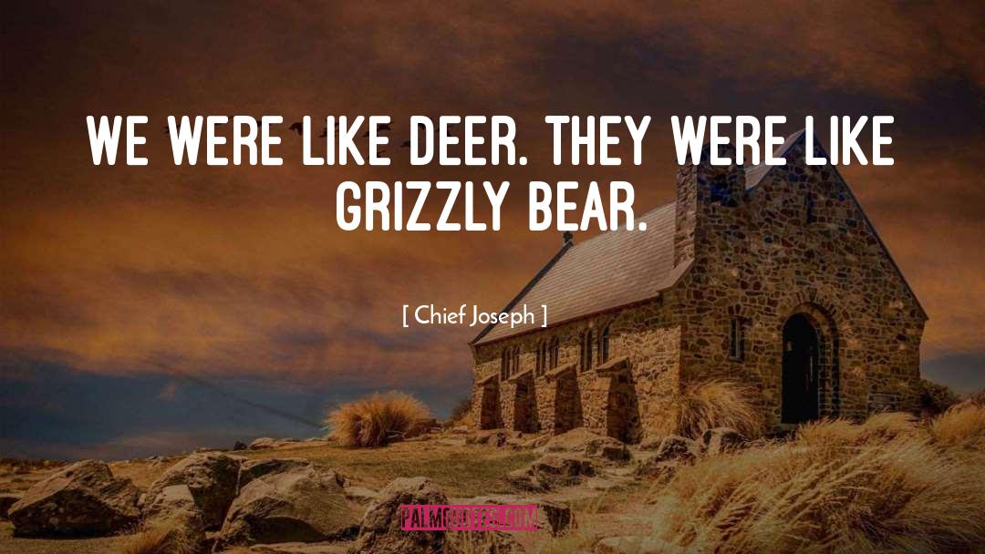 Grizzly Bear quotes by Chief Joseph