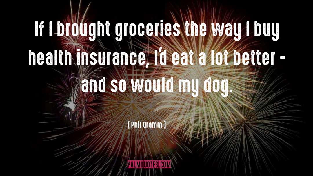 Groceries quotes by Phil Gramm