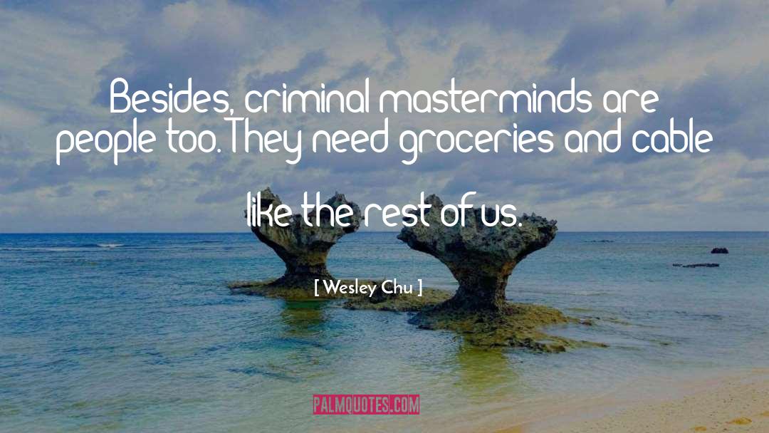 Groceries quotes by Wesley Chu