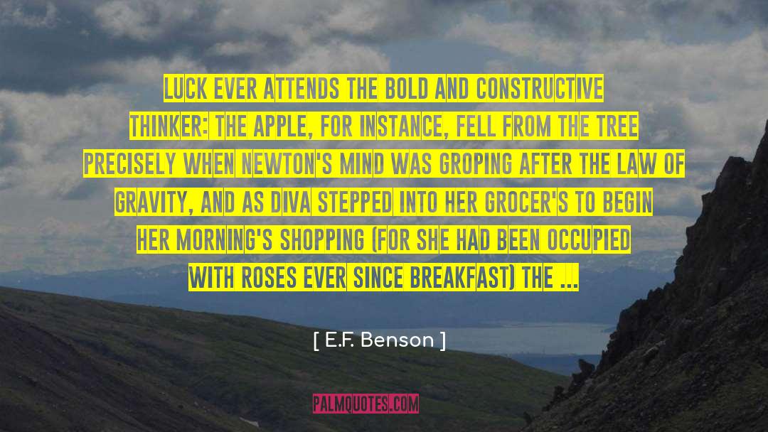 Grocers quotes by E.F. Benson