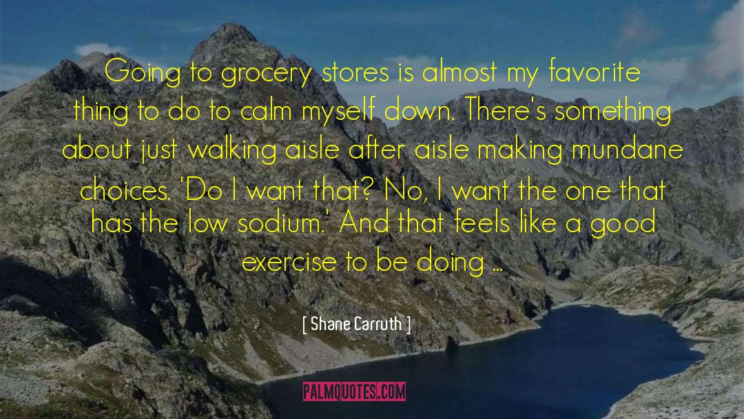 Grocery Stores quotes by Shane Carruth