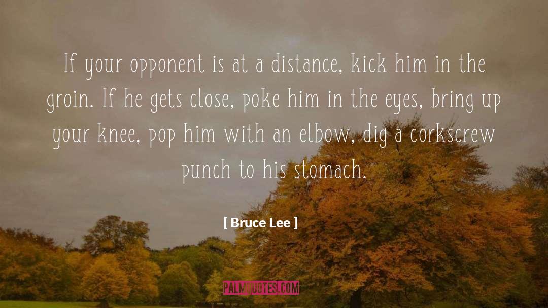 Groin quotes by Bruce Lee