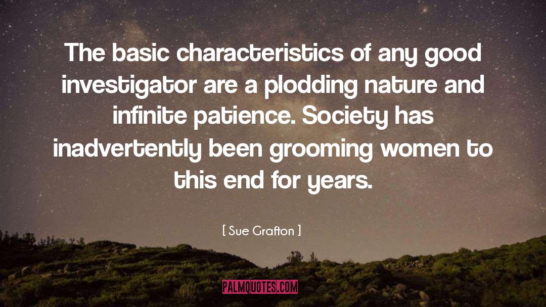 Grooming quotes by Sue Grafton