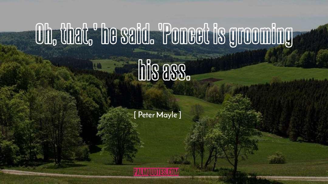 Grooming quotes by Peter Mayle