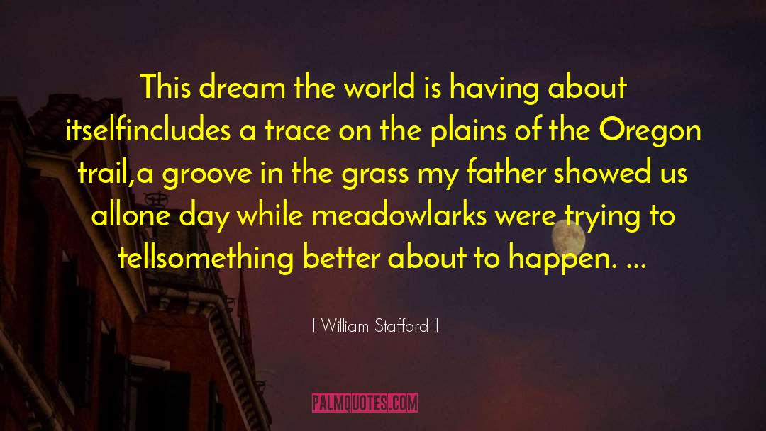 Groove quotes by William Stafford