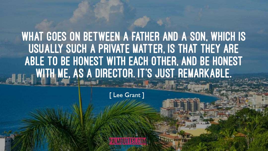 Grooved Director quotes by Lee Grant