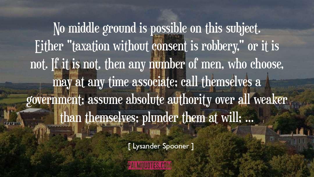 Ground Rules quotes by Lysander Spooner