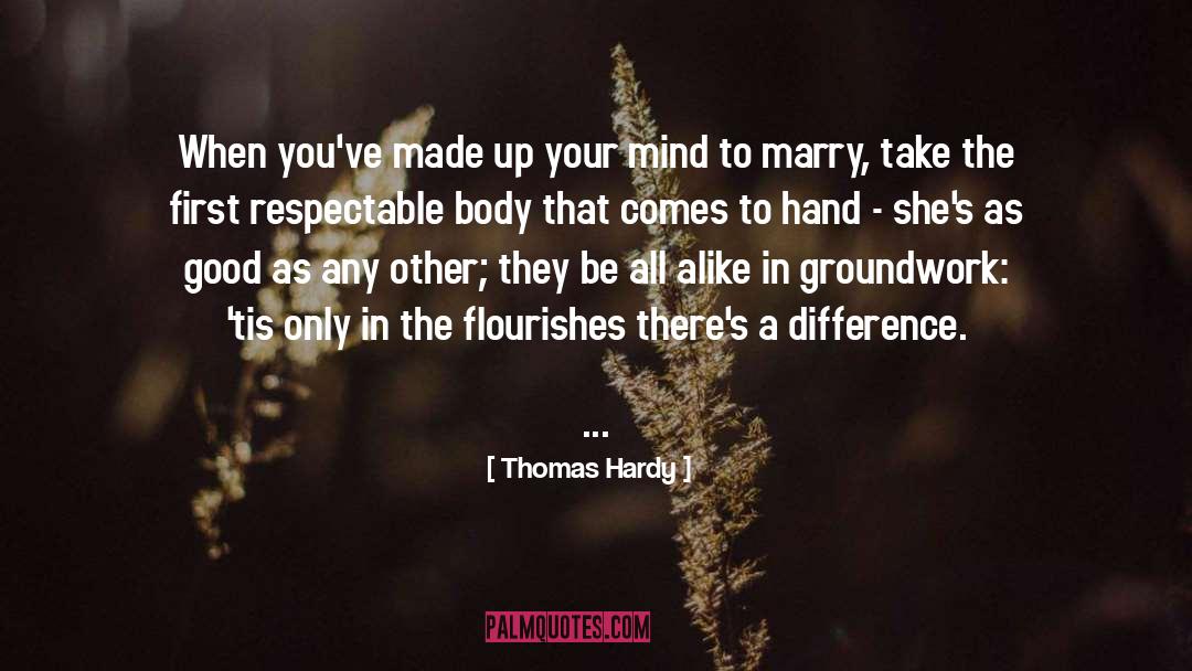 Groundwork quotes by Thomas Hardy