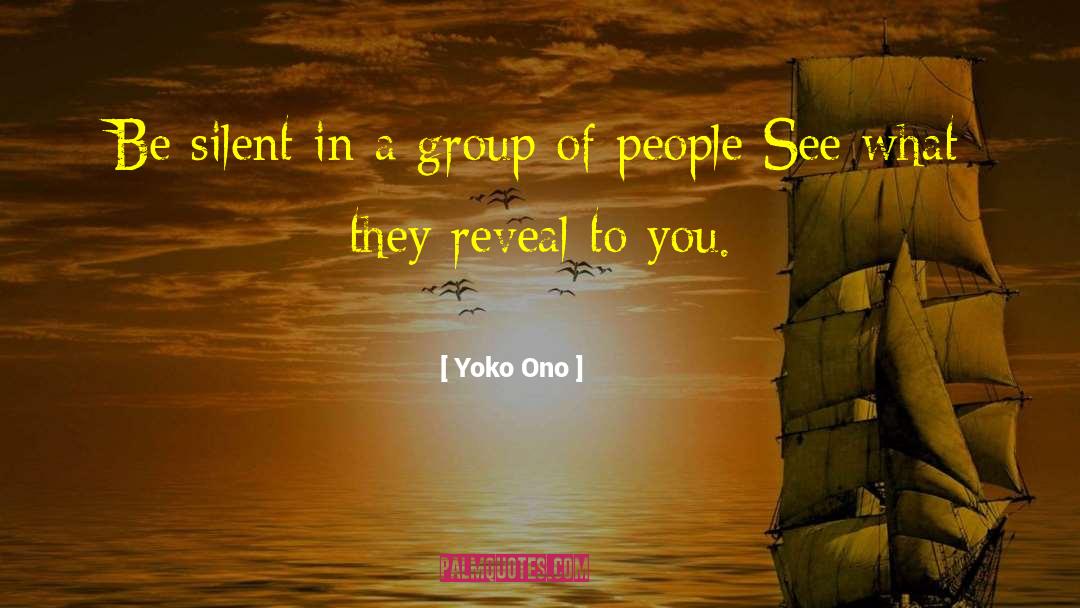 Group Faith quotes by Yoko Ono