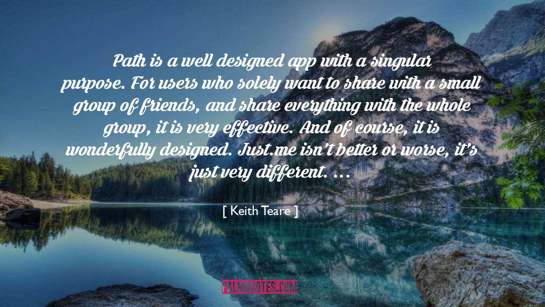 Group Of Friends quotes by Keith Teare