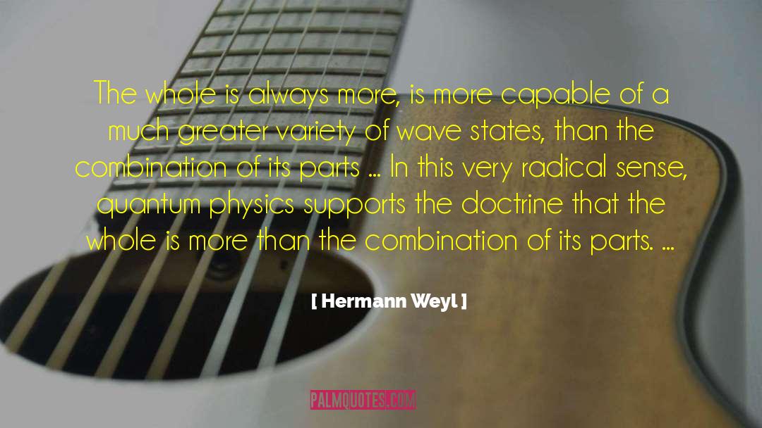Group Support quotes by Hermann Weyl