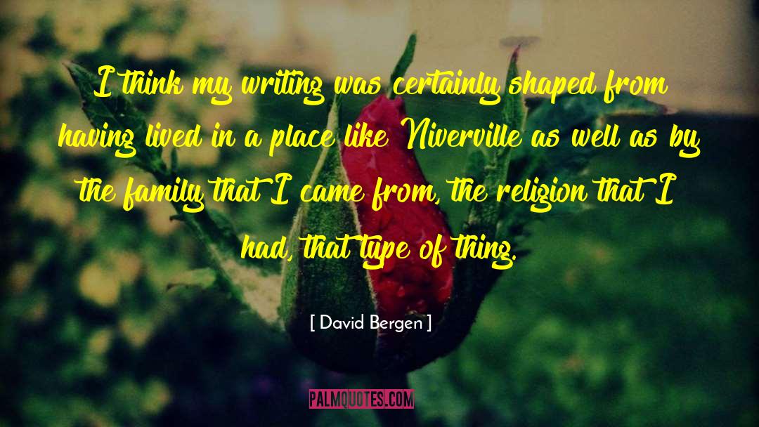 Groupism In Family quotes by David Bergen