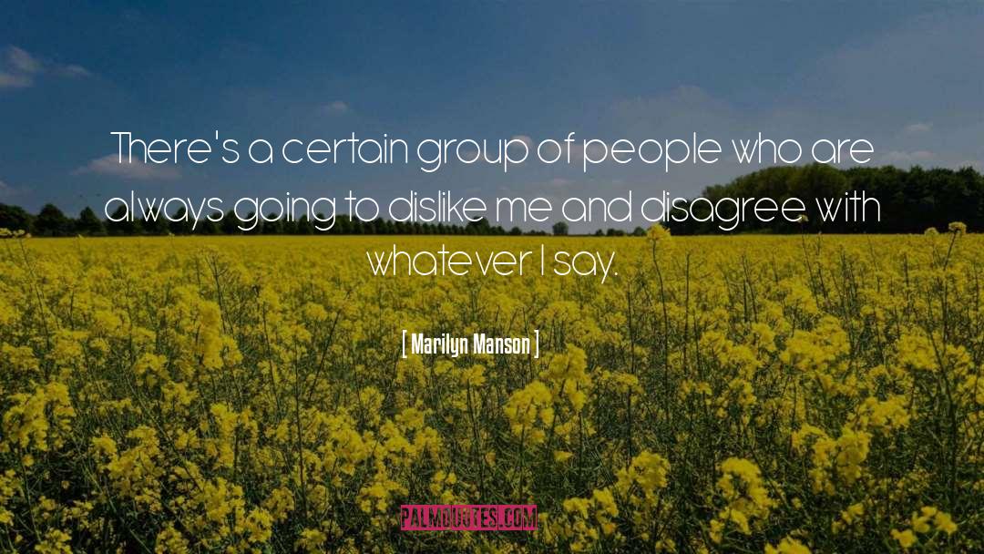 Groups And Individuals quotes by Marilyn Manson