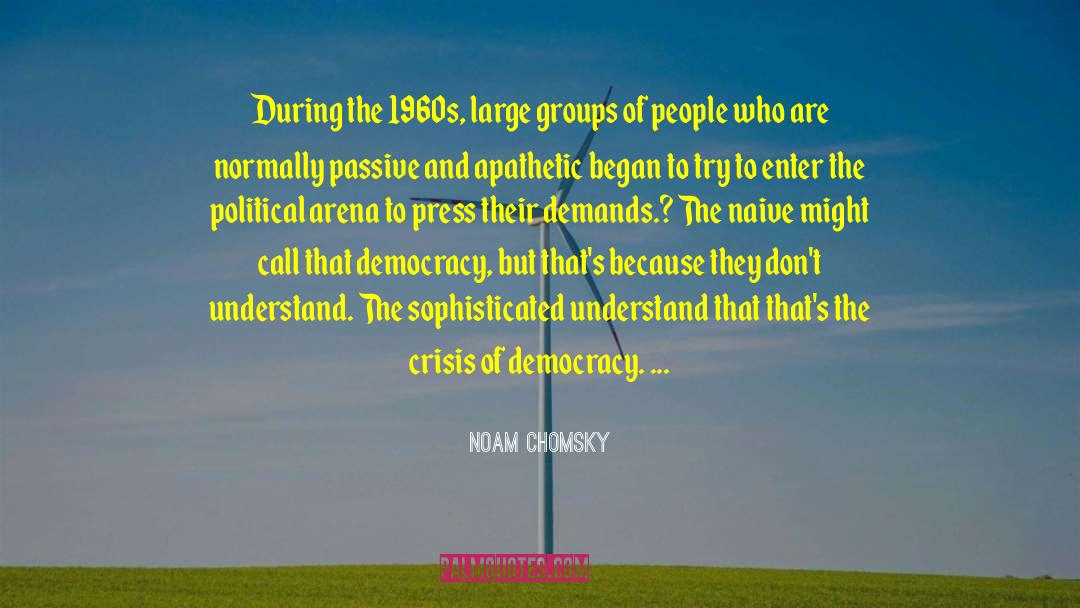 Groups Of People quotes by Noam Chomsky