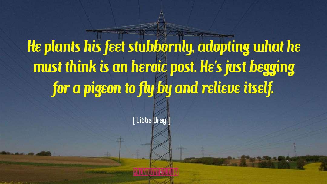 Groused Pigeon quotes by Libba Bray