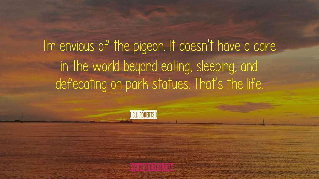 Groused Pigeon quotes by C.J. Roberts
