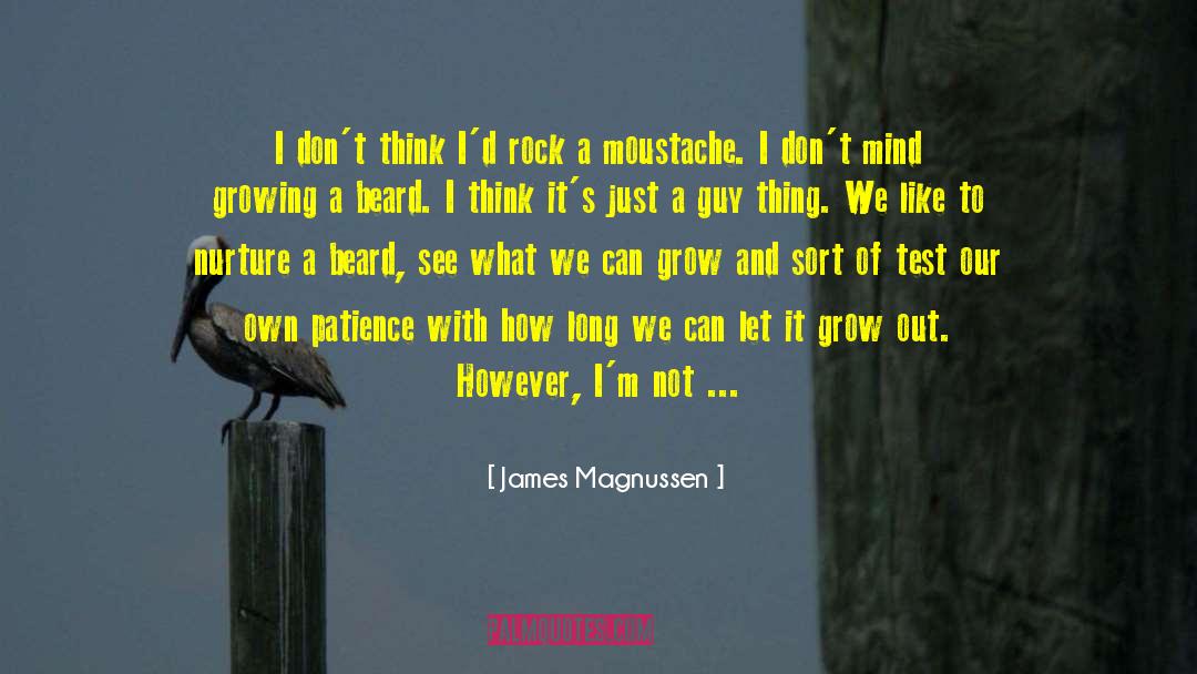 Growing Beard quotes by James Magnussen